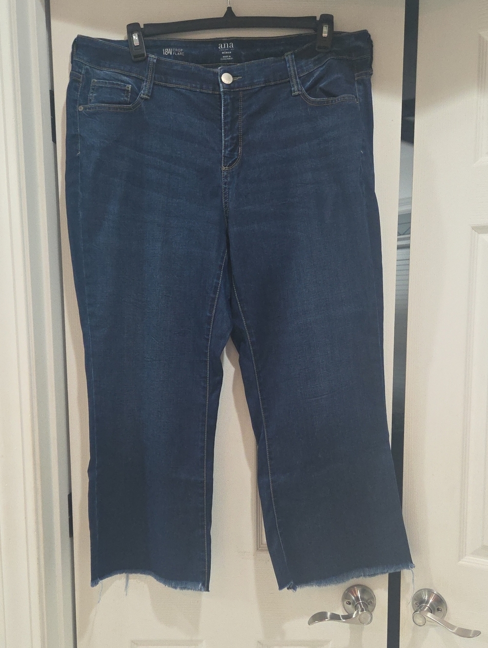 a.n.a Dark Indigo Cropped Jeans